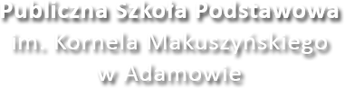 Publiczna Szkoła Podstawowa im. Kornela Makuszyńskiego w Adamowie